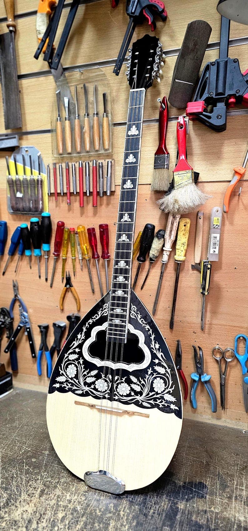 Original 8 String Bouzouki | Handmade Traditional 8 String Greek Bouzouki