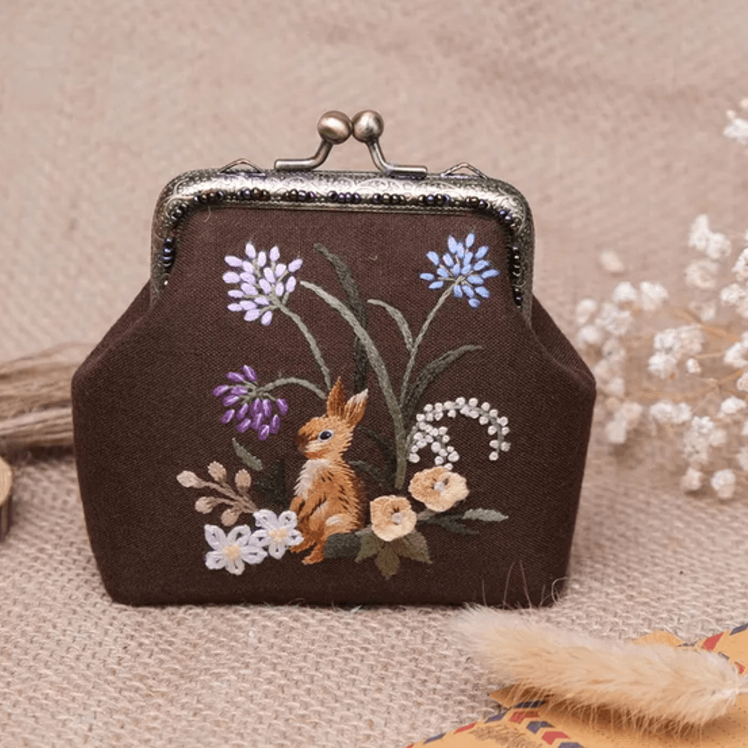 Cottagecore Bunny Pouch